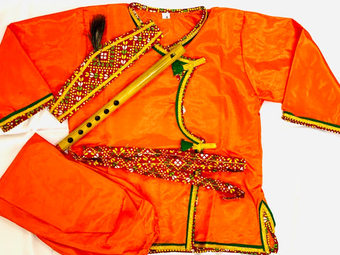 Krishna Costume Kids Orange
