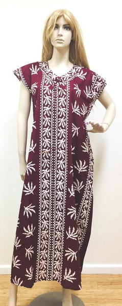 Maroon Womens Cotton Nightie